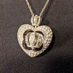 Heart bling necklace